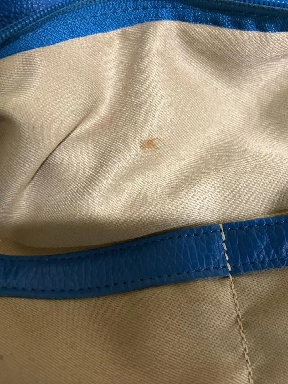 Valentina Italia blue leather bucket bag (Preowned)